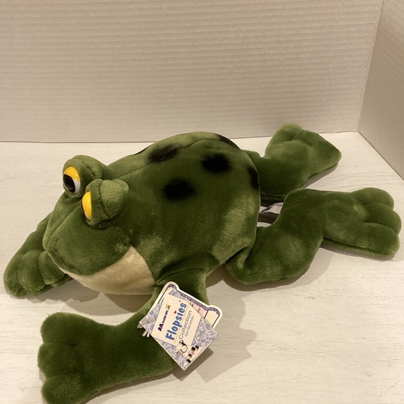 Flopsies Collection Jumpin Jacques Frog Toad Plush Stuffed Animal Green Soft 14” - Picture 11 of 11